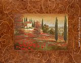 Tuscany Canvas Paintings - Fields of Tuscany I